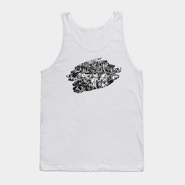 Dark Graffiti Splash Art Print 1 Tank Top by Auto-Prints